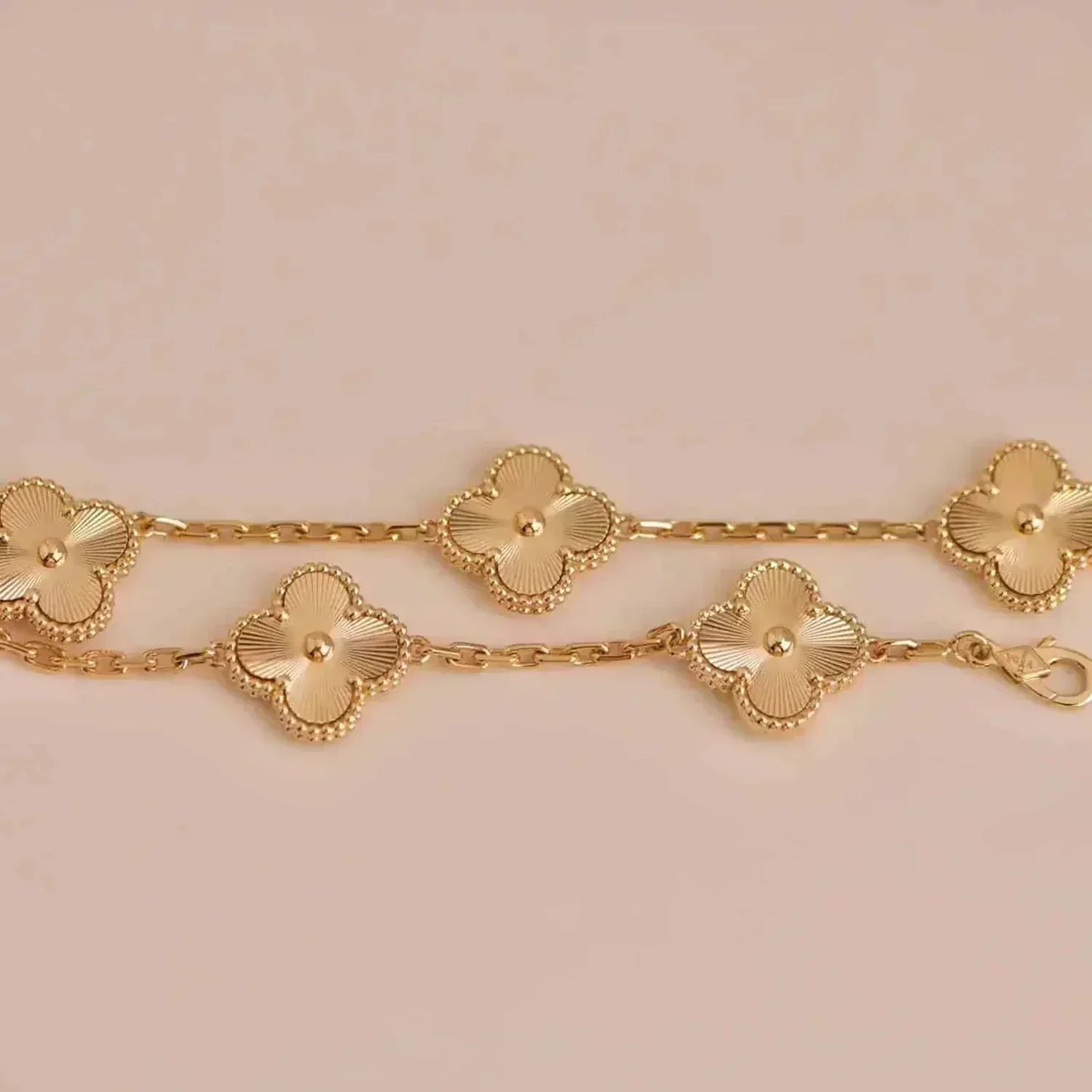 [Lora-Jewelry]CLOVER 5 FLOWERS LASER BRACELET
