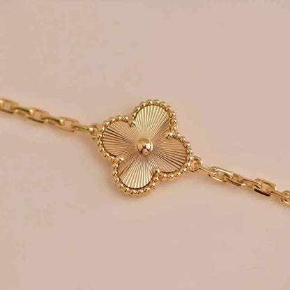 [Lora-Jewelry]CLOVER 5 FLOWERS LASER BRACELET
