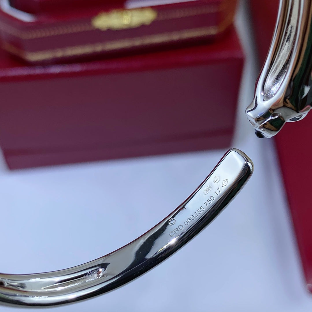 [Lora-Jewelry]PANTHERE SILVER OPEN BRACELET