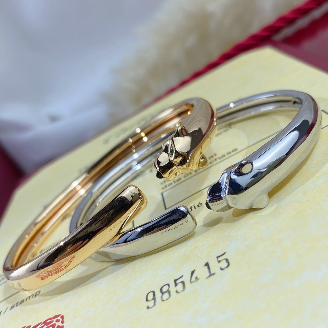 [Lora-Jewelry]PANTHERE SILVER OPEN BRACELET