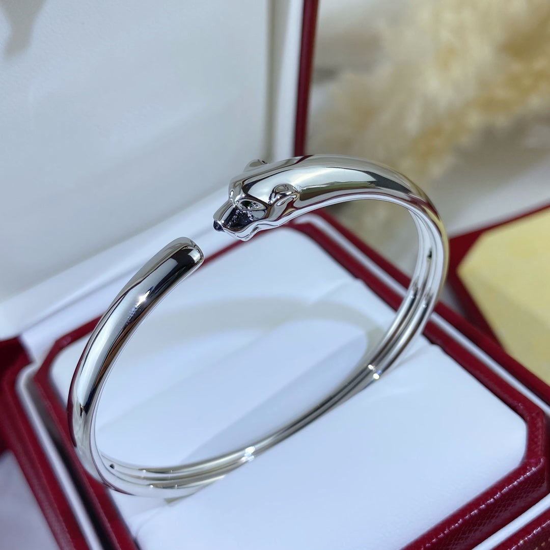 [Lora-Jewelry]PANTHERE SILVER OPEN BRACELET