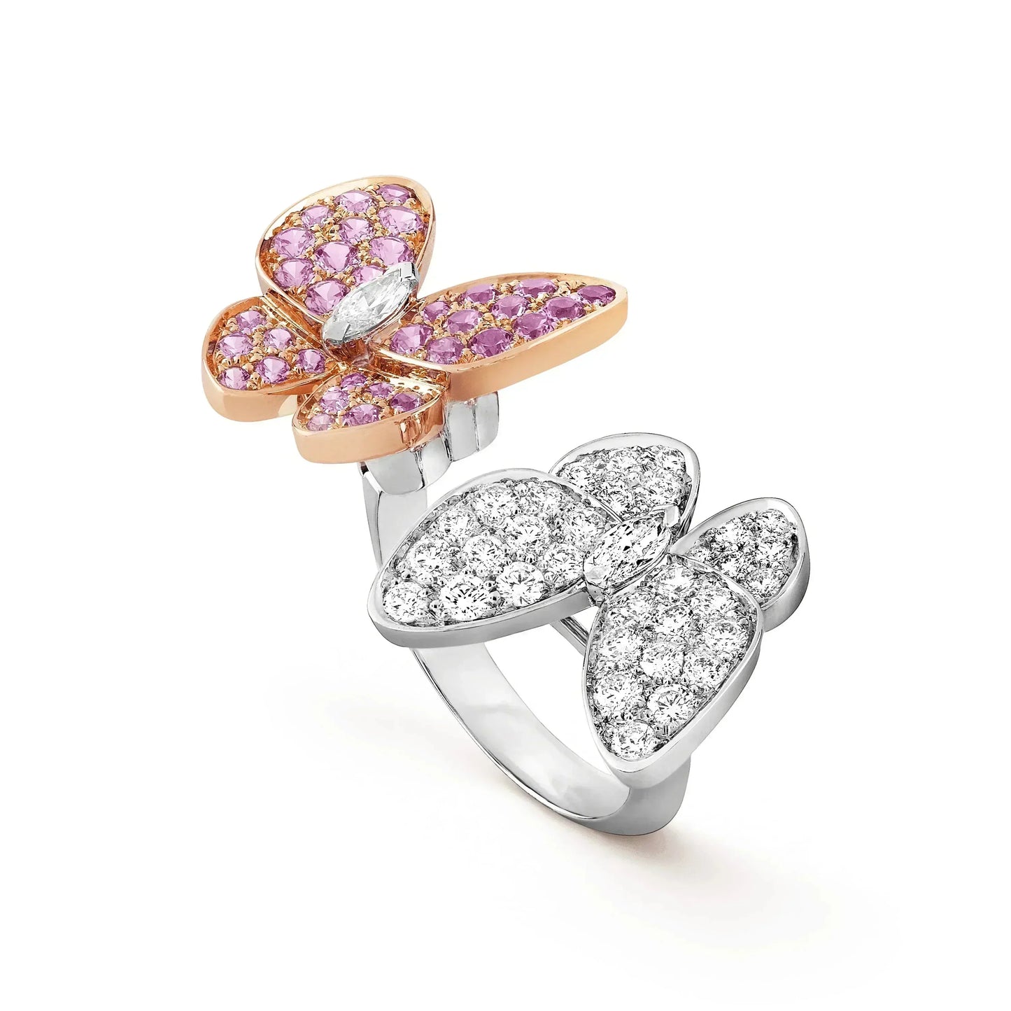 [Lora-Jewelry]TWIN BUTTERFLY DIAMOND RING